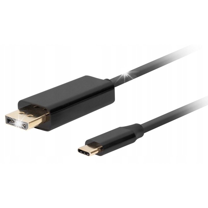Кабел USB-C(M) - Lanberg, Displayport(M) 1.8m 4K 60Hz, черен