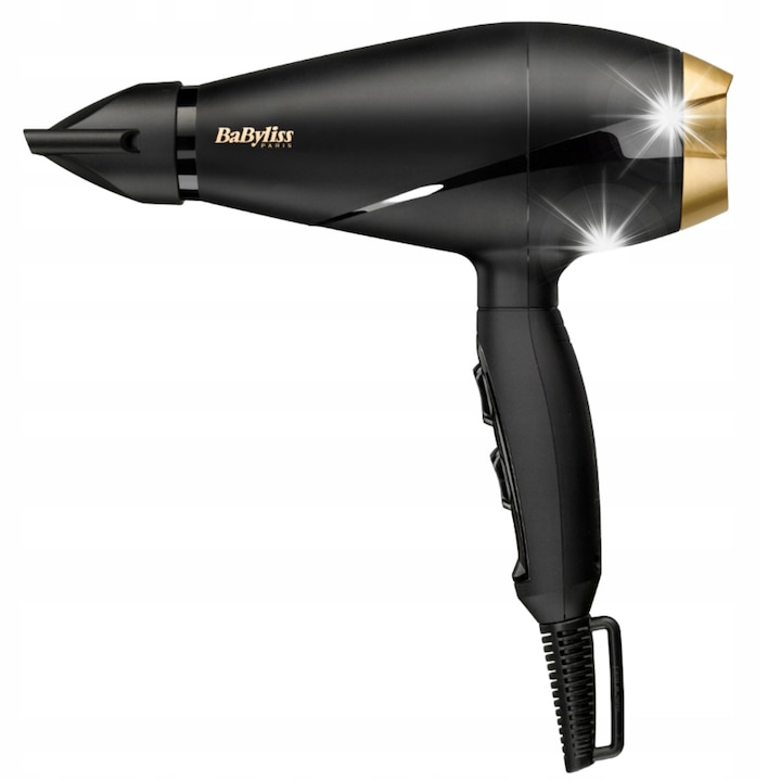 Сешоар Babyliss 2000W, 2 температури, 2 скорости, 6 мм концентратор, 100 км/ч, 2,8 м кабел