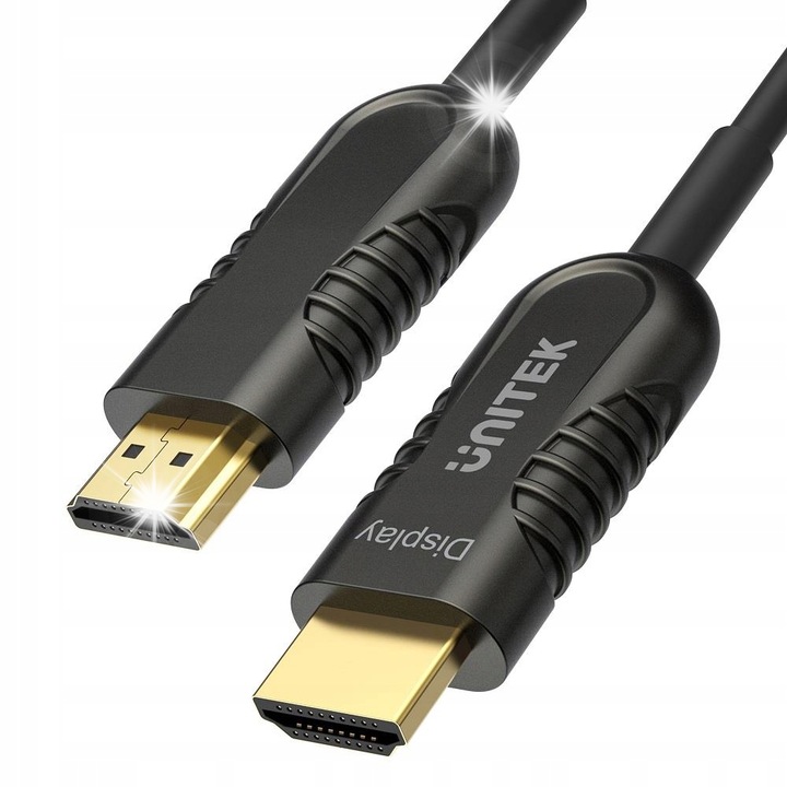 HDMI оптичен кабел Unitek Y-C1075BK, 4K 60Hz, 7 м, черен