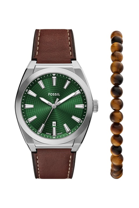 Fossil, Everett karóra és karkötő szett, Barna