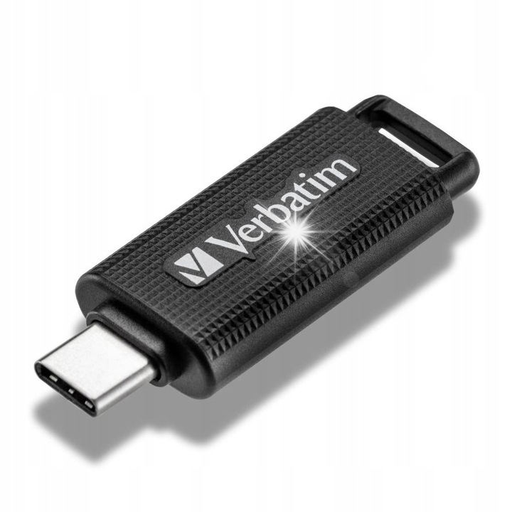 USB памет Verbatim 64GB USB Type-C 3.2 Gen 1, черна, 8x17x46 мм