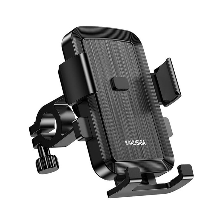 Univerzális telefontartó, KSC 1520, Kerékpárral és motorkerékpárral kompatibilis, 360°-ban forgatható, Kormányra rögzíthető