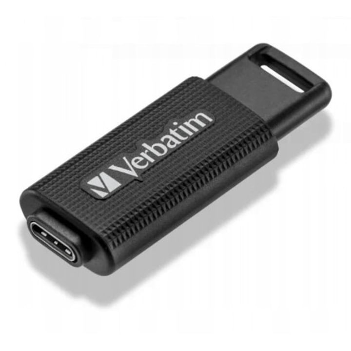 Memorie USB Verbatim Store 'n' Go 128GB USB Type-C 3.2 Gen 1, negru, 8x17x46mm