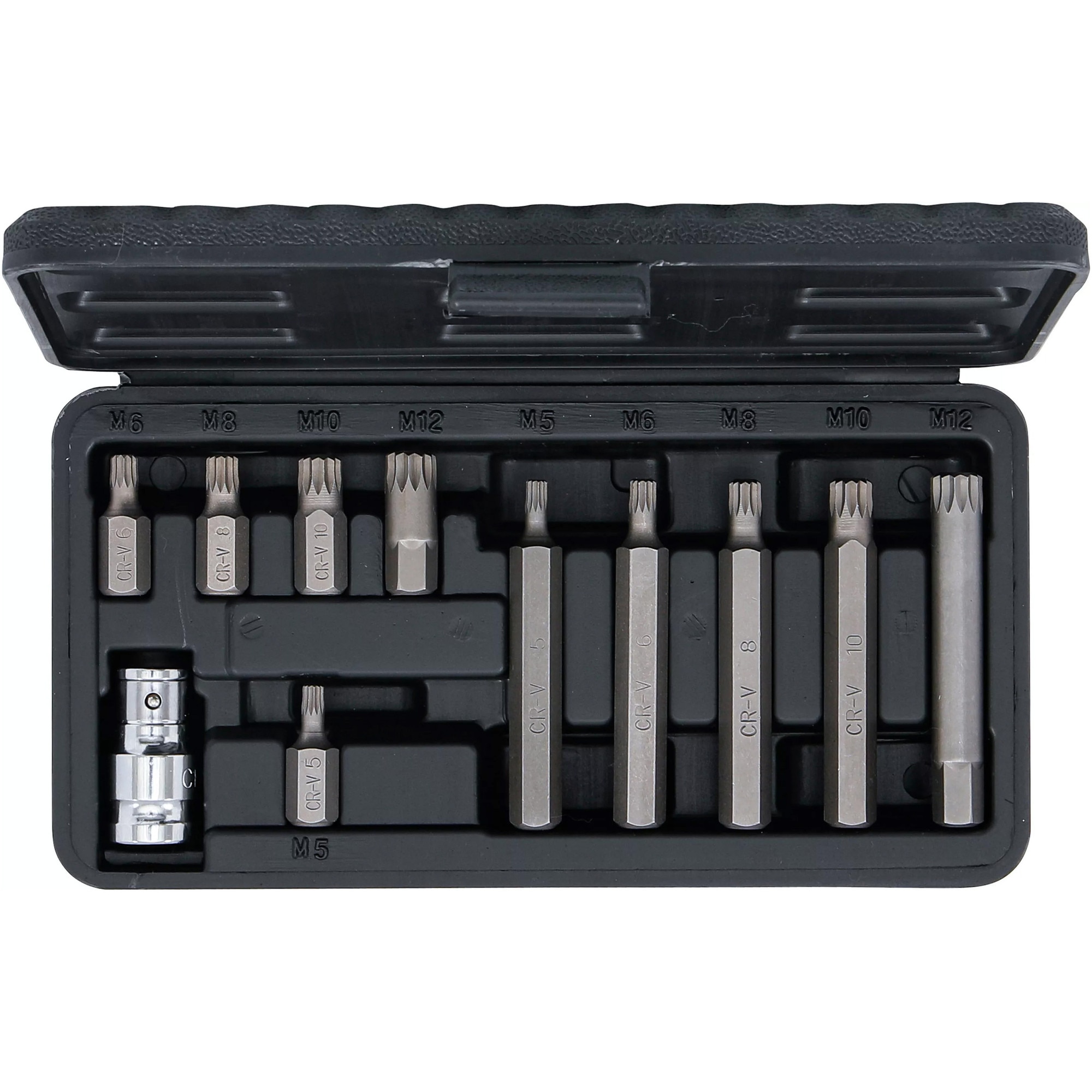 Set biti M-uri (Spline XZN) M5 - M6 - M8 - M10 - M12 + 1 adaptor