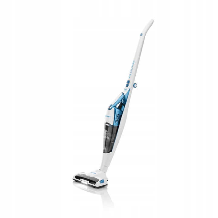 Aspirator fara fir Hyundai VC914 2 in 1, alb/bleu, 119,5x26x23cm, filtru HEPA