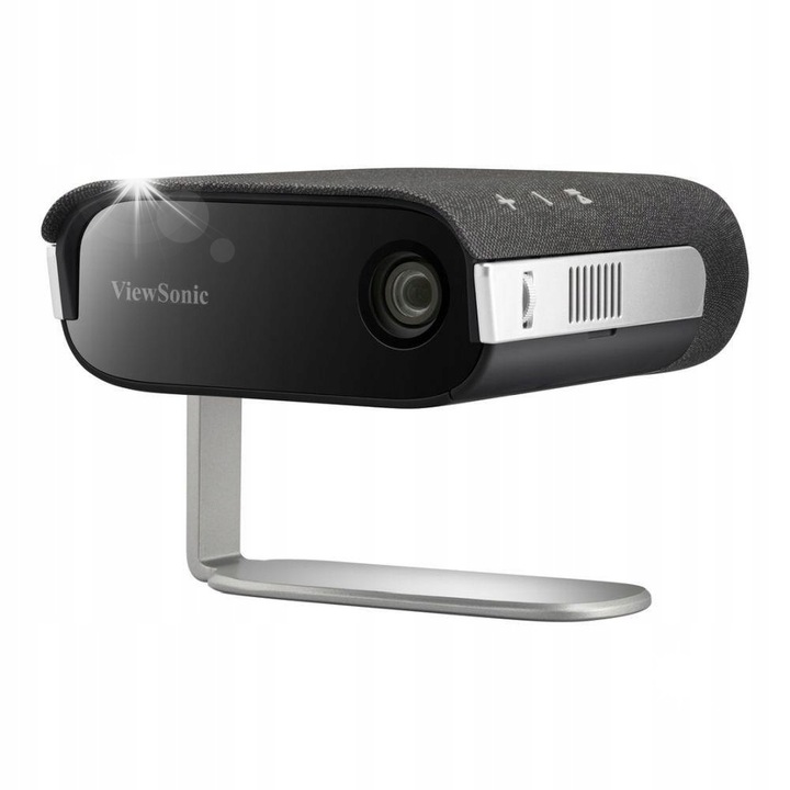 Преносим LED WVGA видео проектор, ViewSonic M1X, 360°, черно-сребрист, 0.8 кг