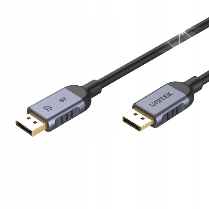 Unitek DisplayPort 1.4 кабели, 8K, 60Hz/4K, 240Hz, 1.5 м, комплект