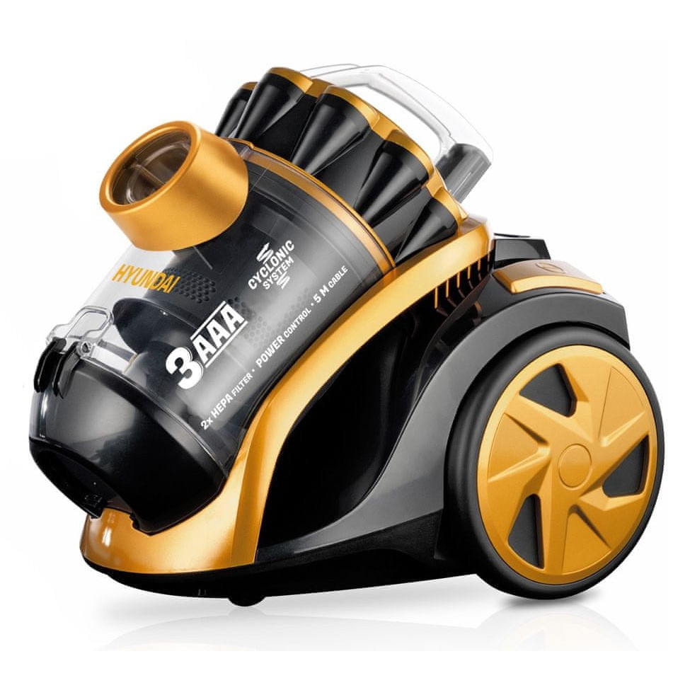 Aspirator fara sac, Hyundai VC-014, 800W, tehnologie HEPA, 1L, 5m cablu