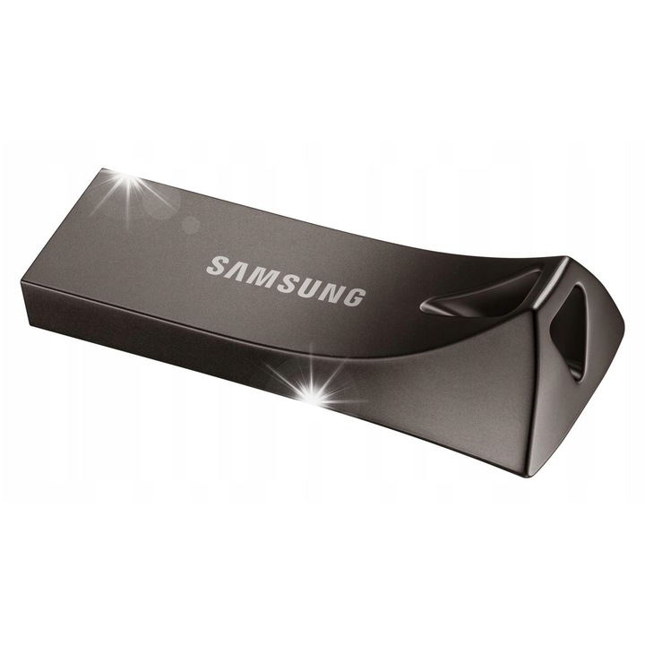 USB флаш памет Samsung BAR Plus 256 GB, USB 3.1, титаниево сиво, скорост на четене до 300 MB/s