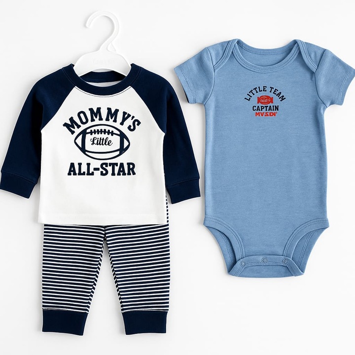 Compleu Carter's bumbac 3 piese 6 luni