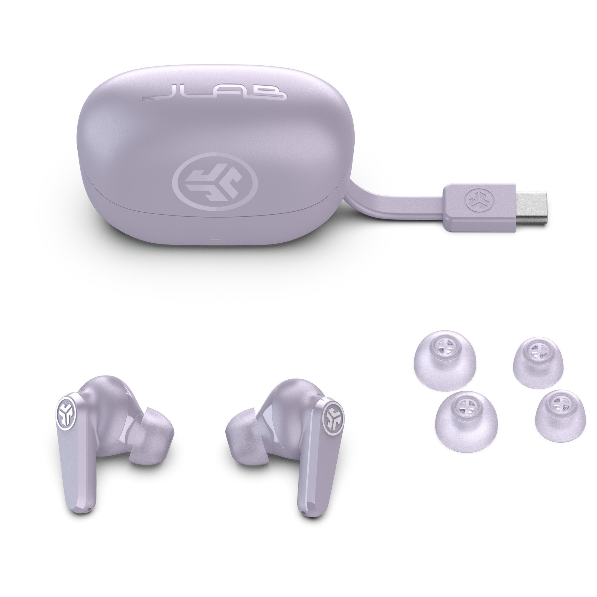 Casti In-Ear JLAB Go Pods ANC, True Wireless, Bluetooth, Hybrid ANC ...