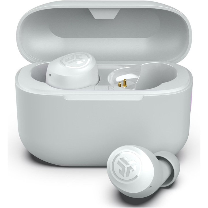 Слушалки In-Ear JLAB Go Air Pop True Wireless, Bluetooth, Микрофон, Автономност 32 часа, IPX4, Бял