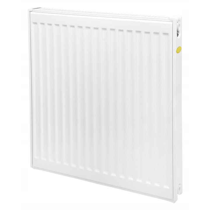 Radiator panelar Diamond 55x70cm, alb, montare laterala, set cu suport