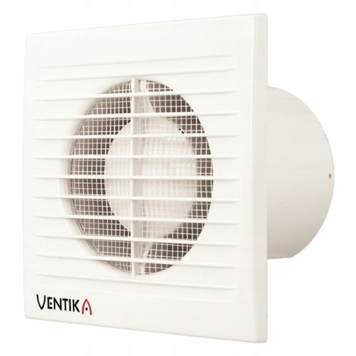 Ventilator osioy Ventika FI150, alb, 8mm, ABS, pentru ventilatie sanitara