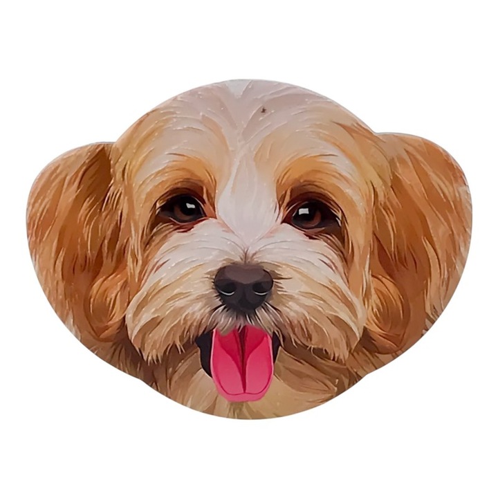 4 darabos kerámia pohártartó készlet kutyafejjel. 14x11 cm 4 különböző modell M4