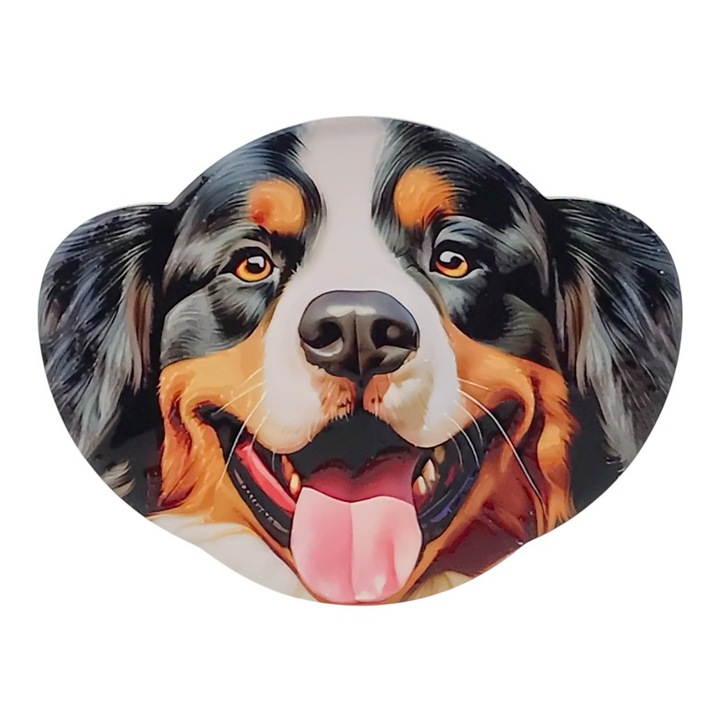 4 darabos kerámia alátét készlet kutyafejjel. 14x11 cm 4 különböző modell M1