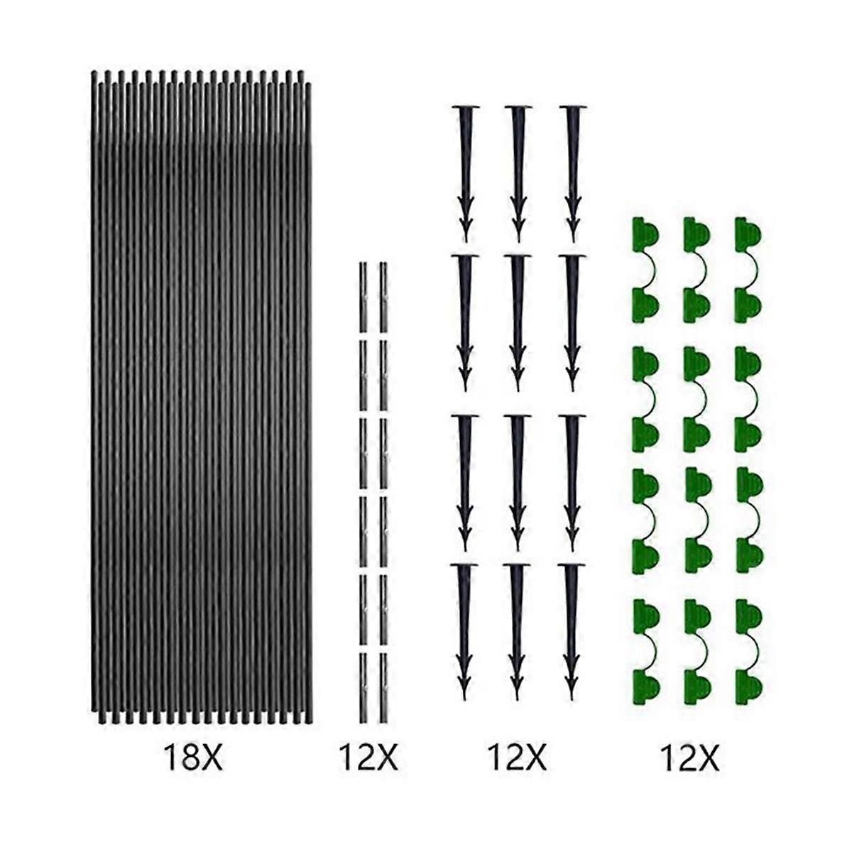 Set tunel de sera pentru gradina, suport din fibra de sticla, protectie ...