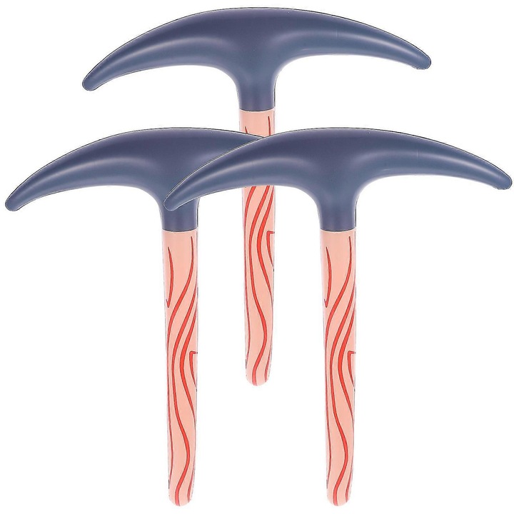 Set 3 jucarii interactive, ciocan gonflabil, PVC, multicolor, 55x45x4cm