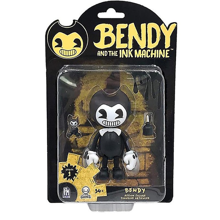 Екшън фигурка Bendy And The Ink Machine, 13x6x4cm, 10x6x4cm, черна, колекционерски комплект