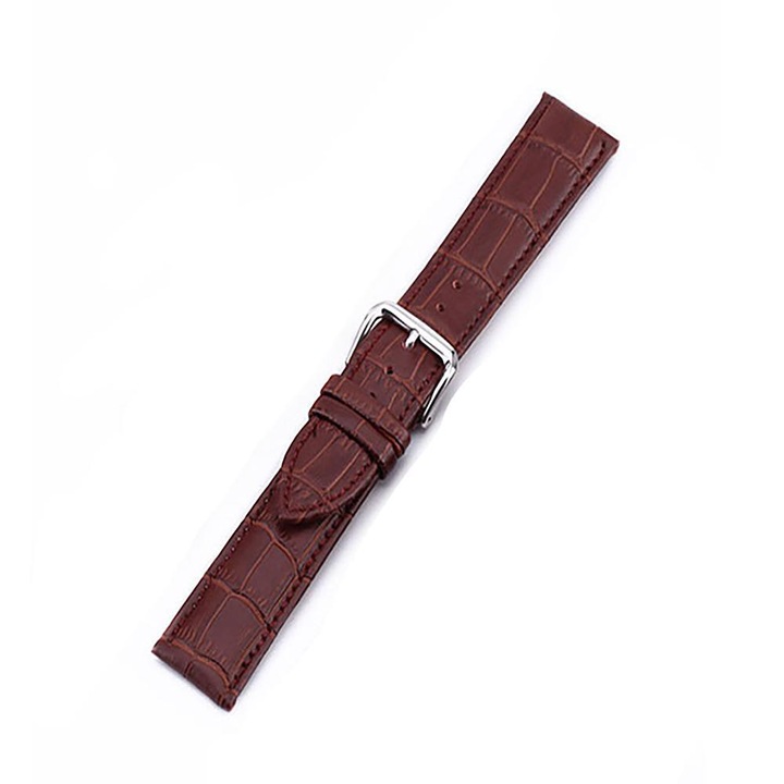 Curea de ceas din piele, 14 mm, maro