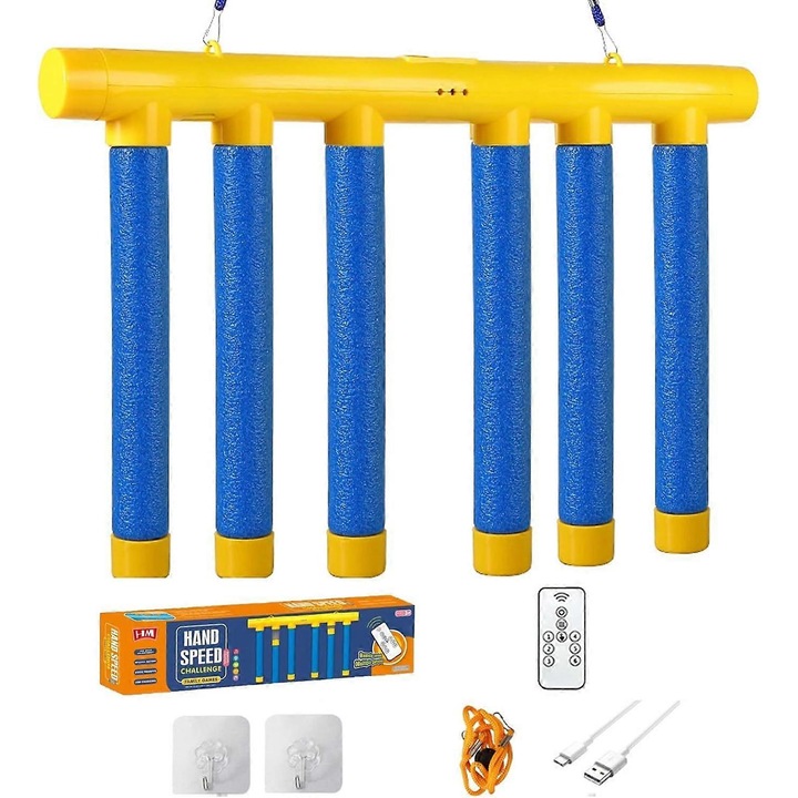 Joc interactiv pentru coordonare, set Stick Drop, material plastic, 3 viteze ajustabile, portabil