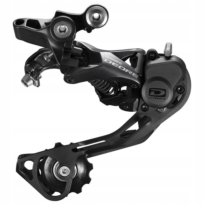Дерайльор за велосипед Shimano RD-M6000 с 10 скорости, дължина на колелото SGS, черен цвят