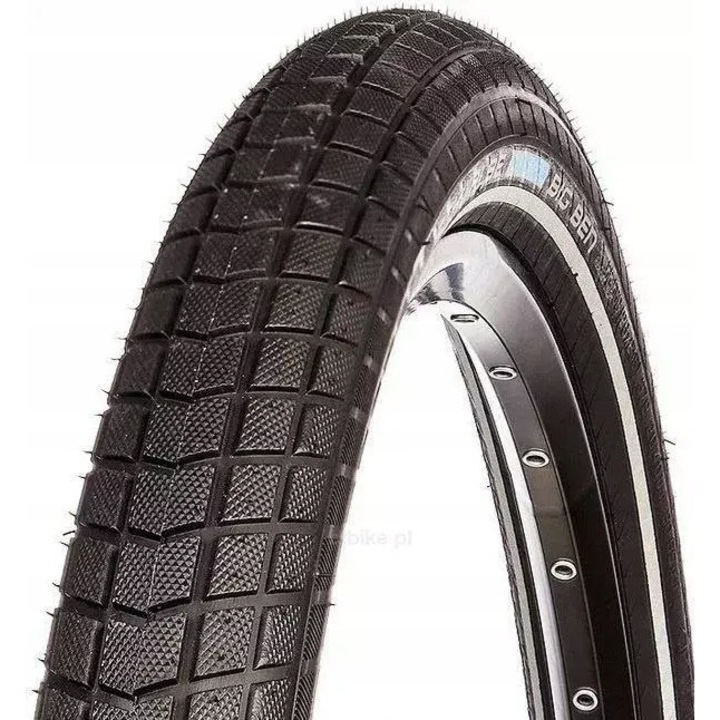 Schwalbe Big Ben 27.5"x2.00 kerékpár külső gumi, fekete, Reflex, RaceGuard, clincher