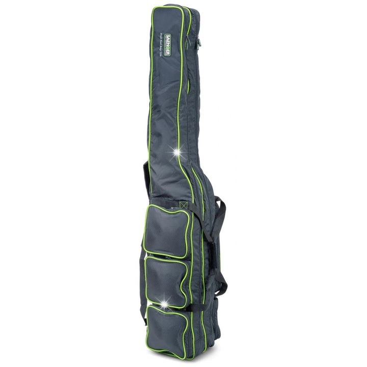 Чанта за риболовни въдици, Profi Rod Bag, 130 см, 2 отделения, 600D полиестер, 130x15x25 см