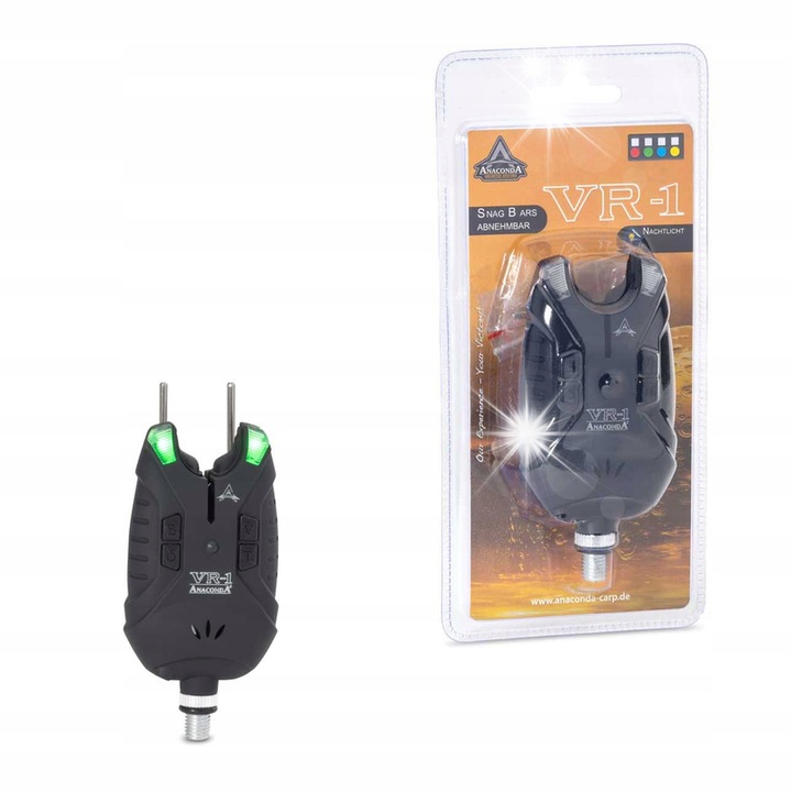 Sistem de semnalizare pescuit SANGER Anaconda VR-1, verde, rezistent la apa, 1 bucata