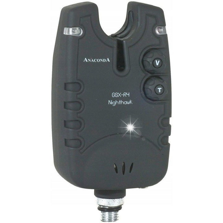 Semnalizator pescuit Anaconda Nighthawk GSX-4, LED alb, LED colorat, rosu, 9V