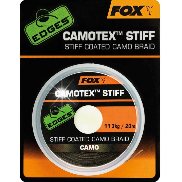 Fox Edges Camotex Stiff 25lb Braided Leader