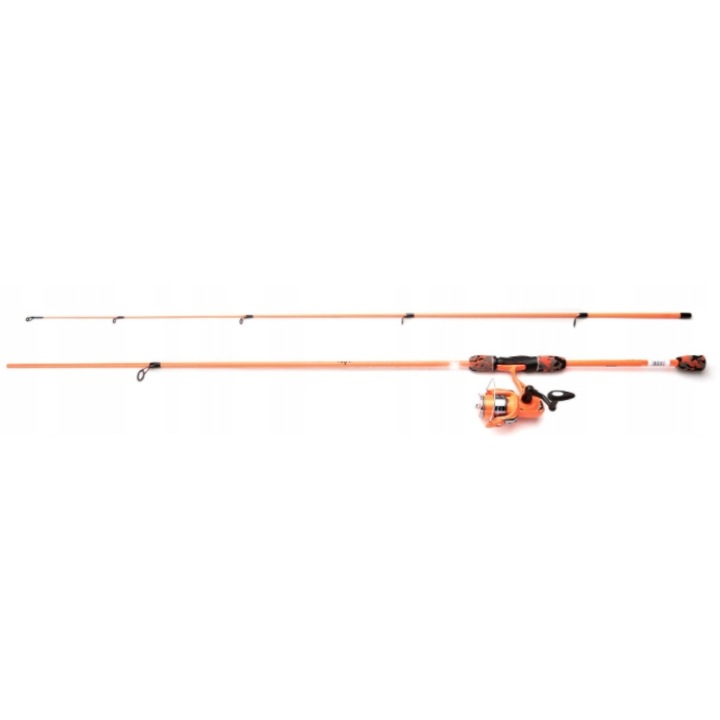 Комплект риболовни въдици Saenger Flash Light Stick 2.40m 20-80g бяло/оранжево, 2 броя