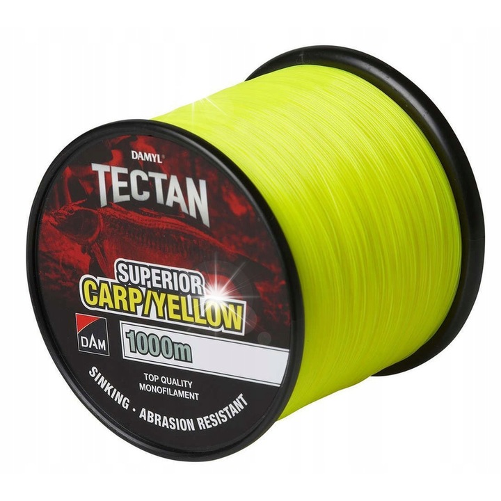 Воблер Zylka DAM Tectan Superior Carp 0.30 мм 1000 м, жълт, 7 кг