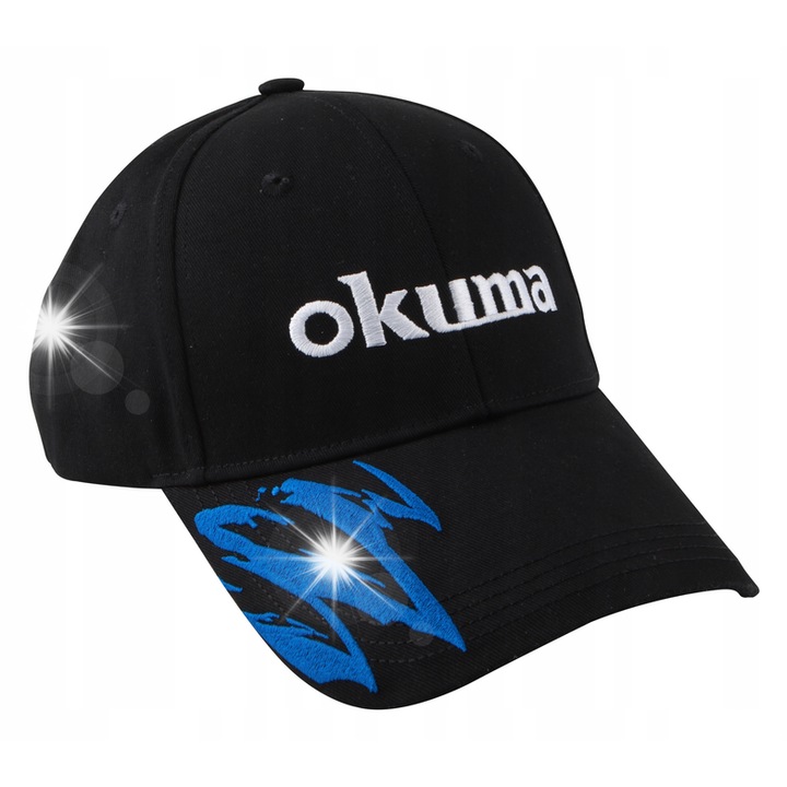 Okuma napellenző sapka, pamut, fekete, univerzális méret