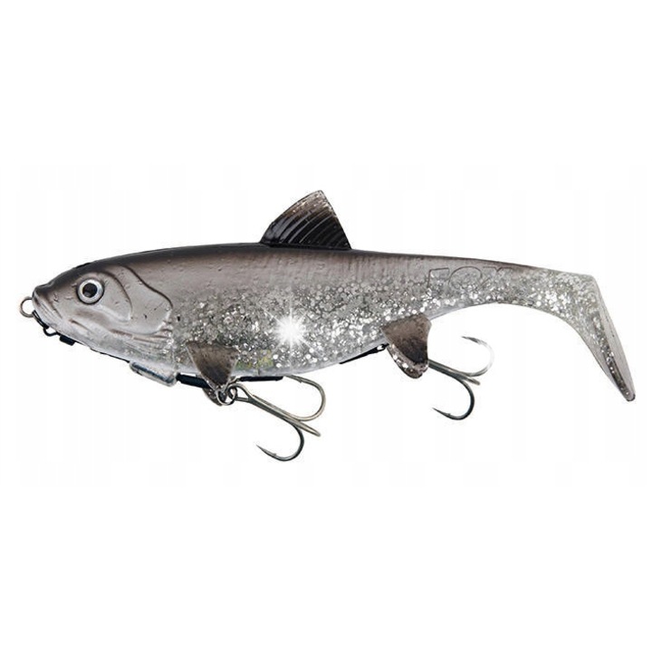 Изкуствена стръв, Fox Rage Replicant Shallow 18см, UV Silver Baitfish, 65гр, сива