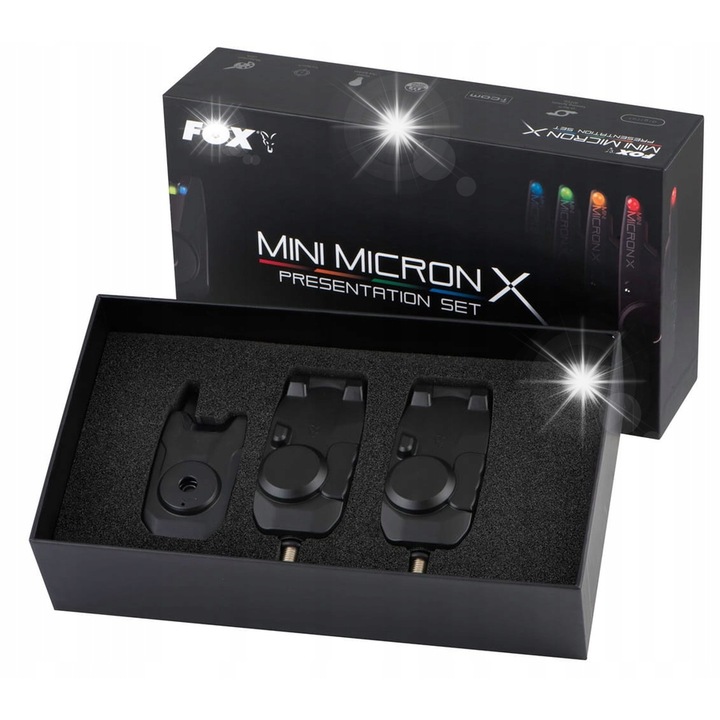 Set semnalizatoare electronice FOX Mini Micron X 2+1, LED 5mm, culori multiple