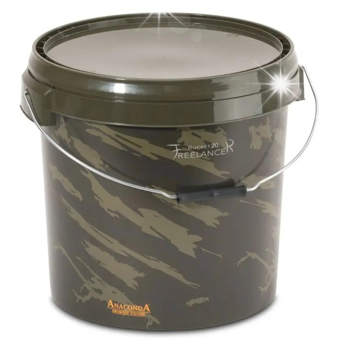 Метална кофа Anaconda Freelancer 20l за смесване, комплект за риболов