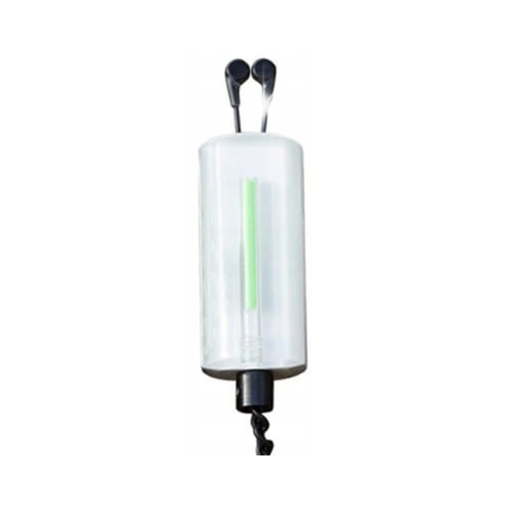 Светлинен сигнал Korda White Bobbin L, бял, комплект с тежести 10 г и 15 г, дължина 15 см