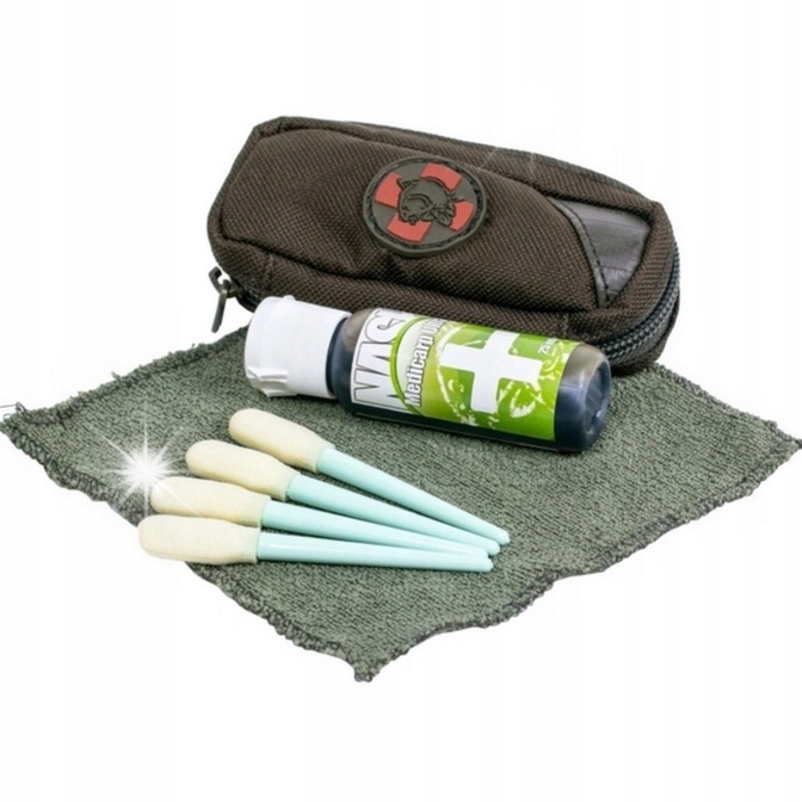 Set Nash Medi Carp Kit, 4 x bete, prosop mic, cu dezinfectant pentru crap