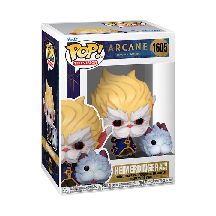 Figurina de colectie Funko POP! Heimerdinger cu Poro seria Arcane