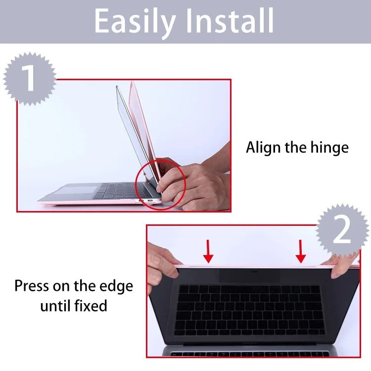Husa hard-shell, efect marmura pentru MacBook Pro 14" – protectie premium, Anti-soc, design subtire, nuanta marmura neagra