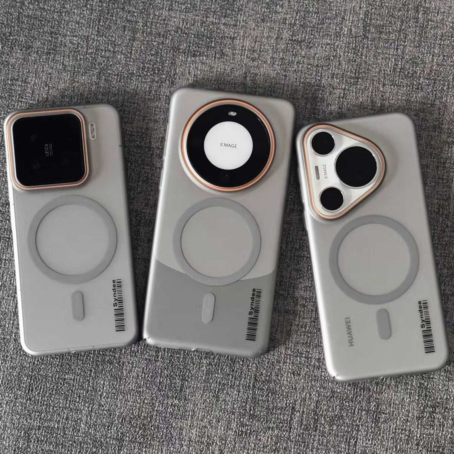 Husa telefon pentru Honor Magic 7 Lite, Magnetic MagSafe, Slim ultra-light, Coaja dura mata, Gri/Transparent