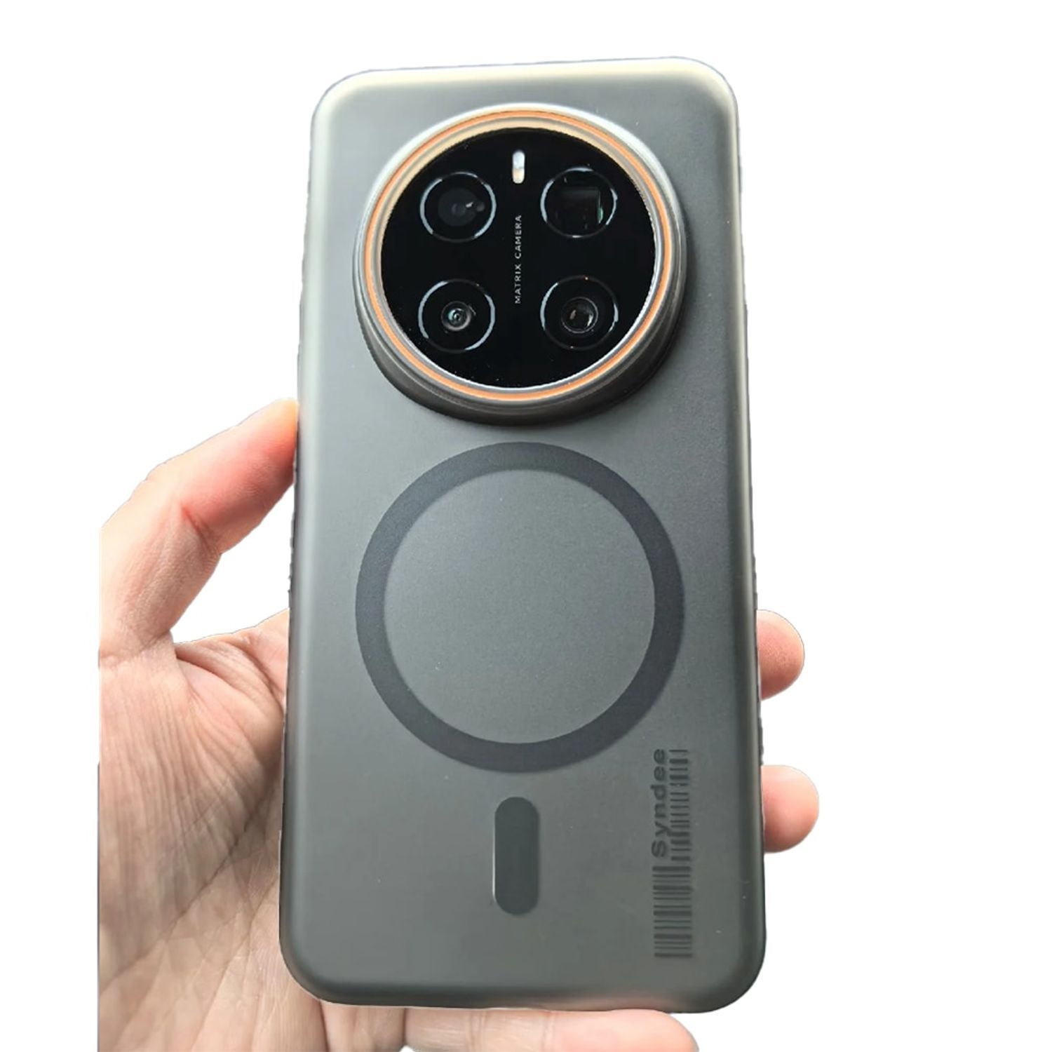 Husa telefon pentru Honor Magic 7 Lite, Magnetic MagSafe, Slim ultra-light, Coaja dura mata, Gri/Transparent