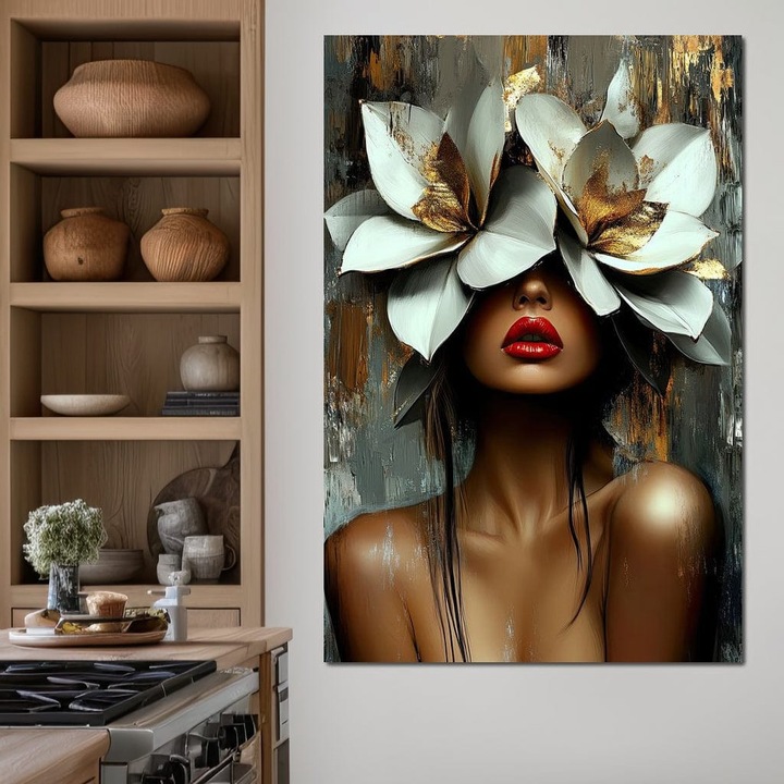 Премиум картина върху платно, LuxCanva® G1186, Под венчето на съня, 80 X 120 см, 100% памучно платно 400 г/м2, рамка, дърво