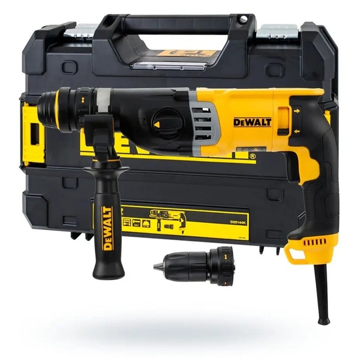 Rotopercutor DeWalt D25144KP 900W, 3 functii, 28mm, 360x210x75mm