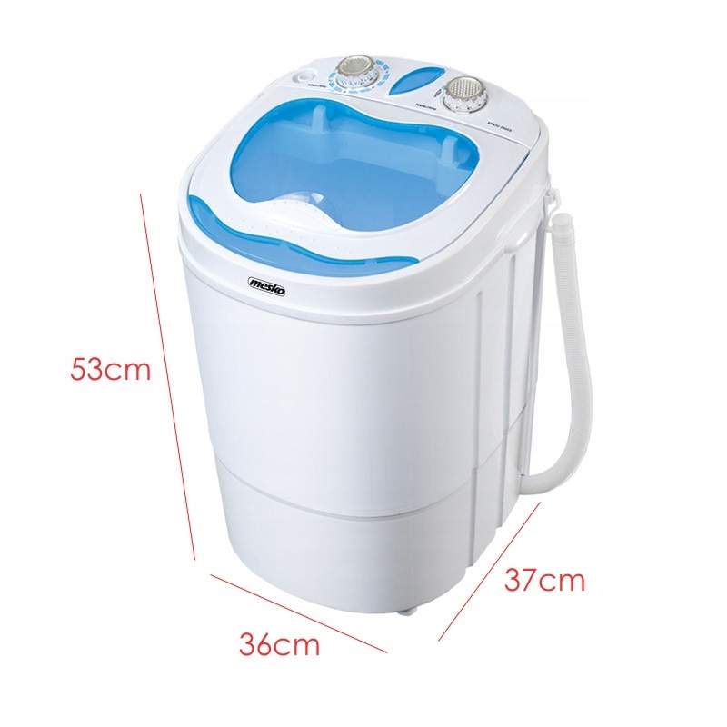 Masina de spalat rufe portabila Adler MS 8053, capacitate 3kg, 1kg centrifugare, 360x370x530cm