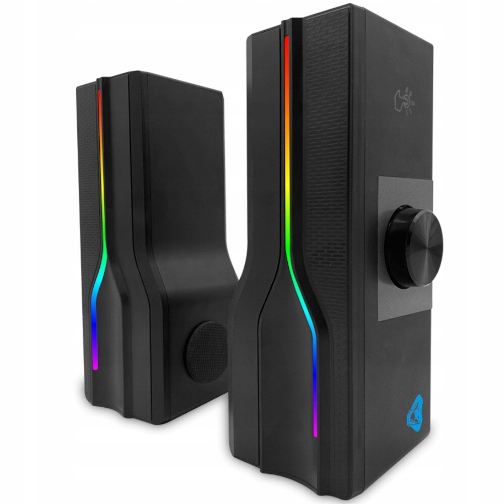 Boxe PC Media-Tech Aragor 2.0, RGB, 8W, 85x195x75mm - eMAG.ro