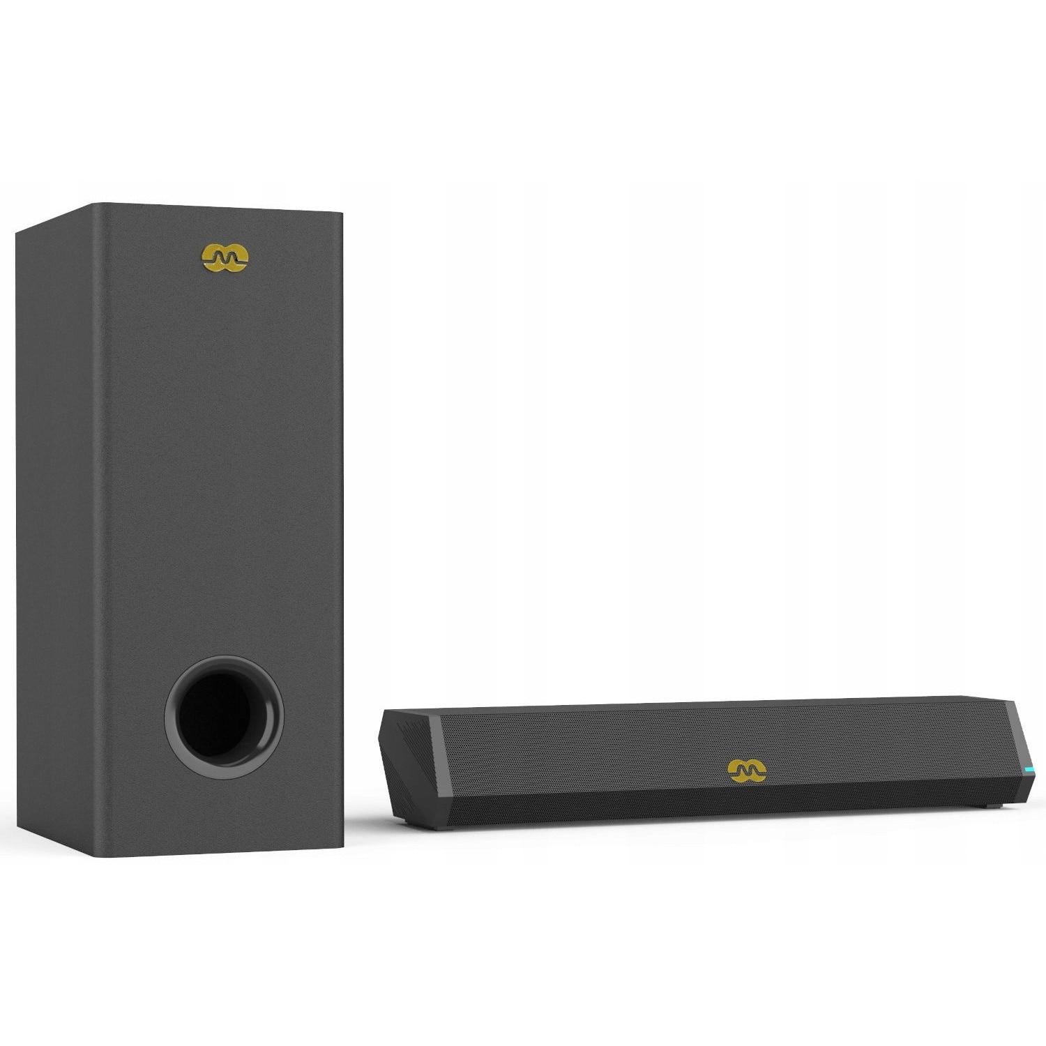 Soundbar Mozos GS-BAR 60W cu subwoofer, Bluetooth, HDMI-ARC, 420x109x72mm, 150x200x372mm