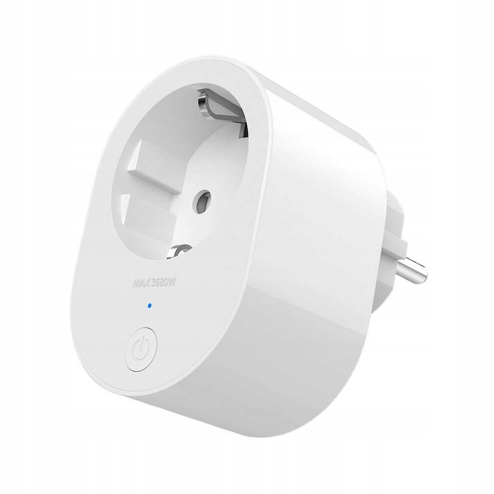 Умен контакт Xiaomi Smart Plug 2, гласово управление, Wi-Fi свързаност, 74x52x76.6 мм