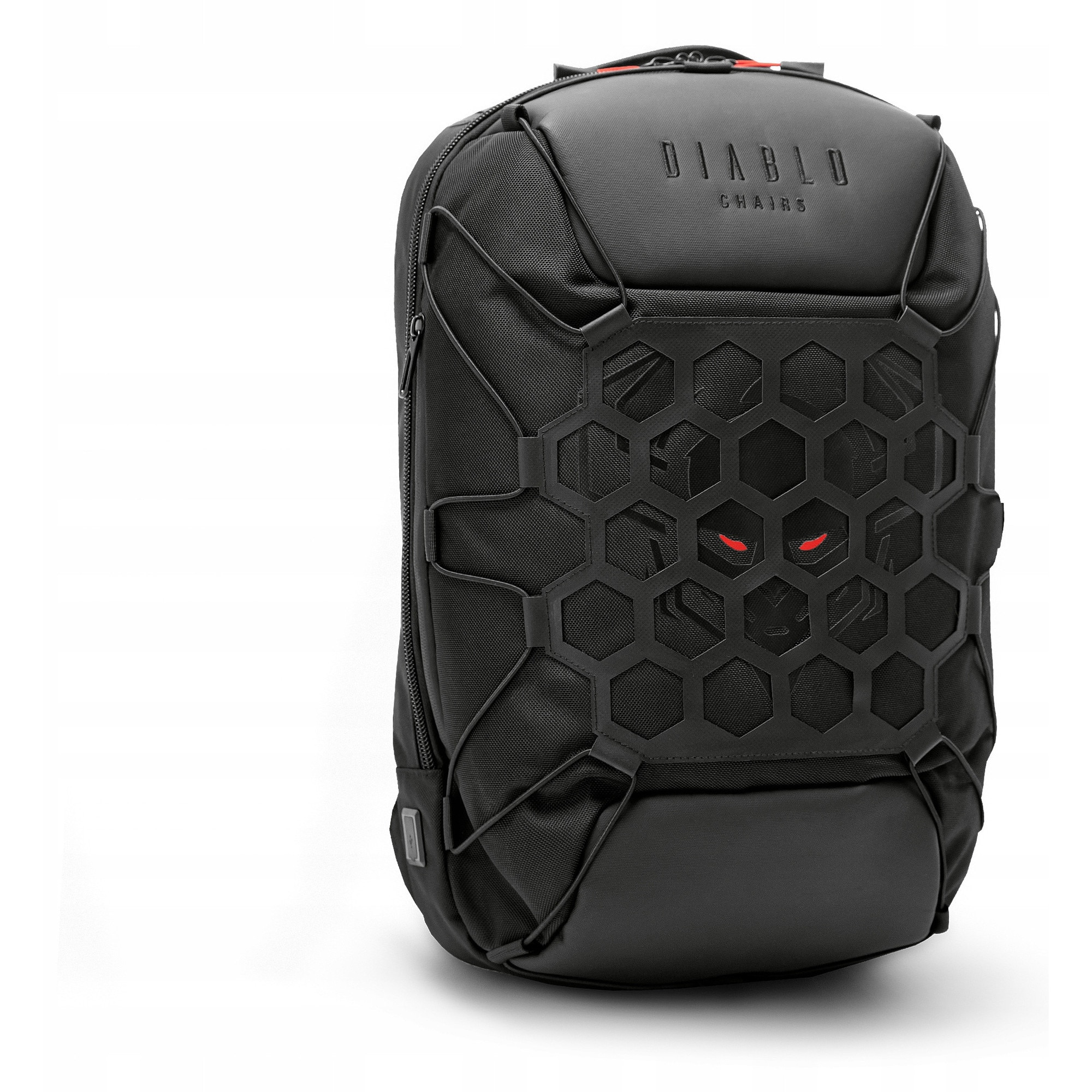 Rucsac Diablo Chairs, negru, material waterproof, cu USB